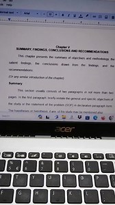 Chapter 5 Summary, Findings, Conclusion, and Recommendation