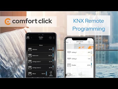 KNX remote programming through ComfortClick bOS tunneling