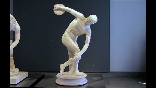 Míron, Discóbolo (lançador de disco), cópia romana de um bronze grego antigo