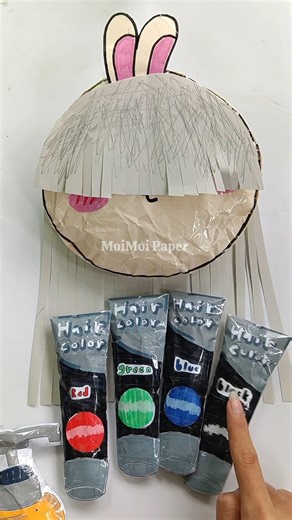 Snow-white hair style #diy #paperdiy #papercraft #asmr