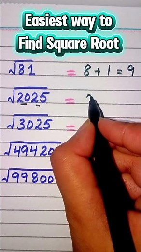 Amazing Square Root Shortcut! No Calculator Needed #maths #mathstricks