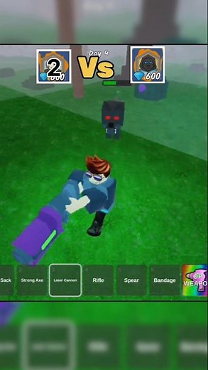 Cyborg Vs Big Game Hunter 🔥99 Night Survive Forest