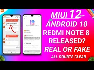 REDMI NOTE 8 MIUI 12 RELEASED? REDMI NOTE 8 ANDROD 10 | REAL OR FAKE | REDMI NOTE 8 MIUI 12 UPDATE