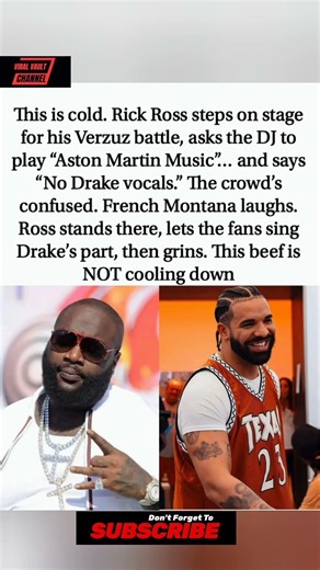 Rick Ross cut Drake's vocals, told fans to sing his part. Cold 🥶 #RickRoss #Drake