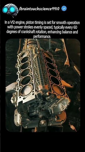 piston cycle in v12 engine #demonstration #engine #v12