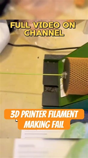 Filament Extrusion Test: Recycled ABS Plastic (It Didn't Go Well) #maker #3dprinting #shorts