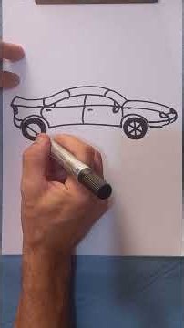 تعلم رسم سيارة بسهولة | رسم سيارة خطوة بخطوة للمبتدئين 🚗✏️