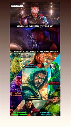 A Man in Pain Can Destroy Everything | Dark Thor Multiverse Meme #marvel #avengers #thor #shorts #yt