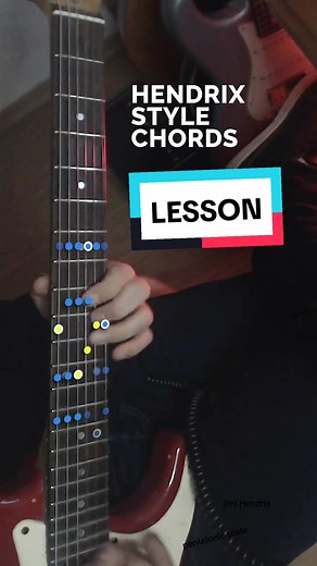 Master Hendrix Style Chords with Pentatonic Double Stops