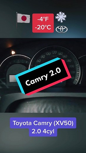 Toyota Camry XV50 Cold Start in Snow