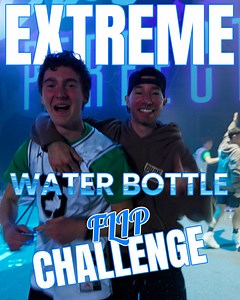 Not your average water bottle flip | Dude Perfect