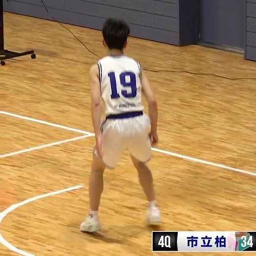 #バスケ 洛南DF切り崩したキレキレガード🔥 市立柏・佐久間琉乃介(新3年/173cm/No.19) [令和5年度全国交歓京都大会] #shorts
