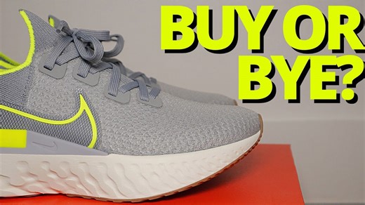 Nike React Infinity Run Flyknit Volt Wolf Grey On Foot Review