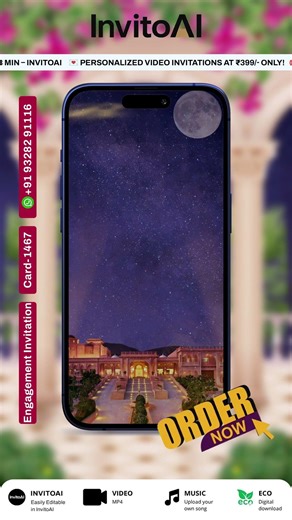 Engagement & Ring Ceremony Video Invitation | #engagement #ringceremony Invito AI- 1467