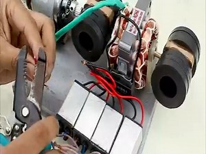 21K views · 321 reactions | 100% Electricity Generator Table Fan Motor Powerful Magnet rotate LED Light Capacitor 220v Generator #DIY #trending #motor #electricity #generator | Amari Porter | Facebook