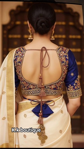 💯👌New Back Neck Design Blouse ke Gale Design ब्लाउज डिजाइन Blouse ki unique Baju #shorts #blouse