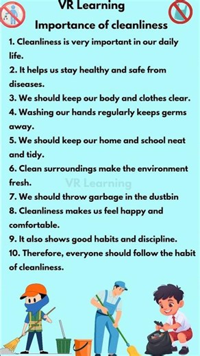 Importance of cleanliness || 10 Lines Essay || #essay