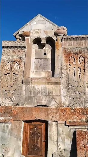 Walking through a 1000-year-old monastery nobody knows about 🤫 #armenia #shorts