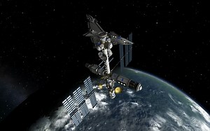 【Matt Lowne】KSP - 首次可以展开的折叠空间站，和SSTO对接 UNFOLDING Robotic SPACE STATION!