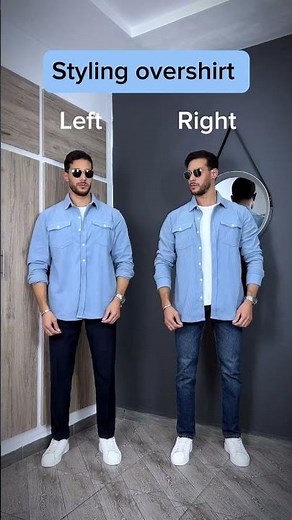 Men's Casual Shacket Lightweight Corduroy Shirt Jacket