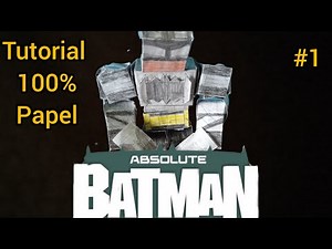 Como hacer a absolute batman papercraft versión Minecraft