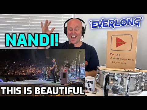 Drum Teacher Reacts: NANDI BUSHELL Jamming 'Everlong' with Dave Grohl and The Foo Fighters!