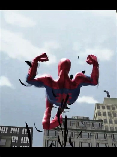 Spectacular spiderman black suit in spiderman web of shadows #marvel