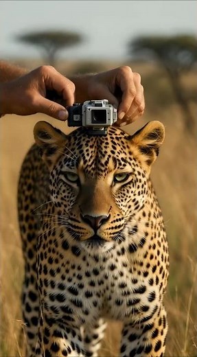 Put a Camera on a Leopard and Watched It Hunt #wildlife