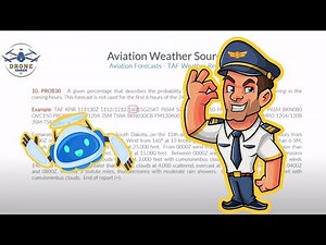 FREE FAA Part 107 Remote Pilot Lesson: How to Read a TAF Weather Report (Current & Updated)
