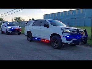 Two 2021 Tahoe PPV Feniex Police Lights by EFS Houston Emergency Fleet Service