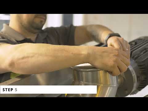 Emptying a Flexible Screw Conveyor for Cleaning or Maintenance