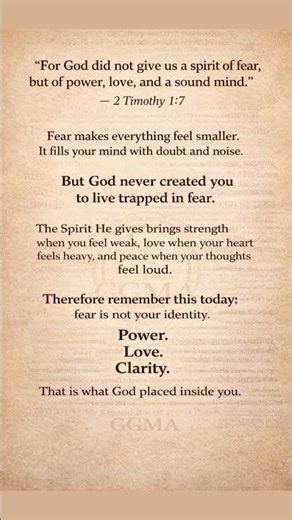 God Did NOT Give You a Spirit of Fear… Watch This If You’re Feeling Anxious Today | 2 Timothy 1:7