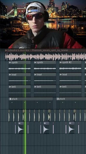 making an ESDEEKID type beat 🎧
