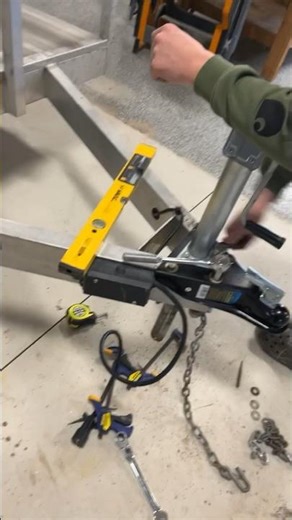 Repairing broken trailer coupler. #repair #fixed