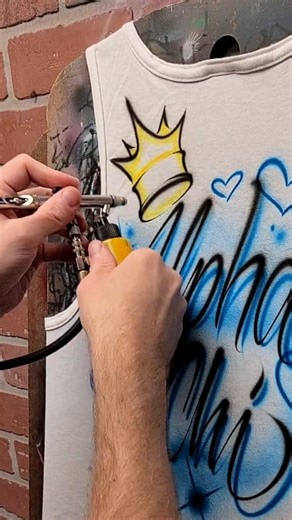 51K views · 694 reactions | Another quick script lettering design, this time for a sorority! Fingers crossed the group order comes through  #airbrush #art #satisfying #calligraphy #lettering #tattoo #graffiti | Dale the Airbrush Guy | Facebook