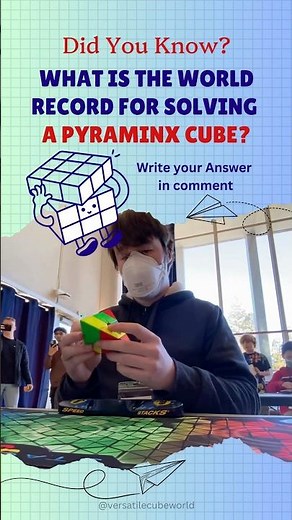 Did You Know the Pyraminx World Record? 🏆 #Shorts