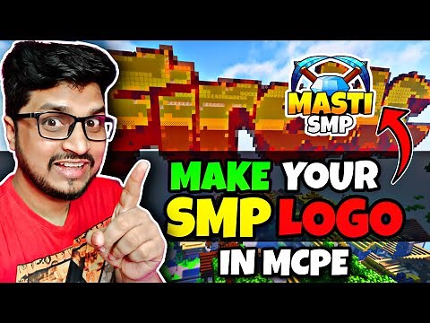 How To Create Your Own Minecraft Smp Logo in MCPE | SMP Logo Like Fire MC | MINECRAFT LOGO TUTORIAL