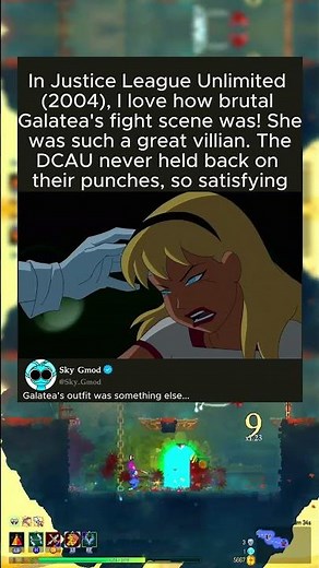 In Justice League Unlimited (2004), I love how brutal Galatea's fight scene was! She was such a