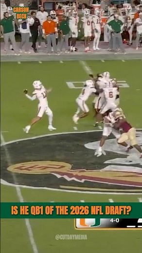 Carson Beck Threw 4 TDs vs Florida State!