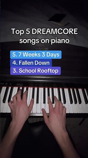 Top 5 Dreamcore songs 🫠🎹#piano #pianocover #dreamcore