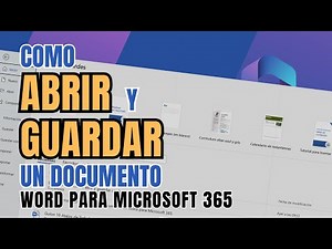 📄 How to Open and Save Documents in Word 365: Step-by-Step Guide!