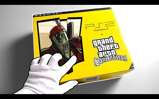 【讲究哥】开箱全新PS2《GTA圣安地列斯》同捆版薄机与收藏品   GTA三部曲终极版游玩 | TheRelaxingEnd