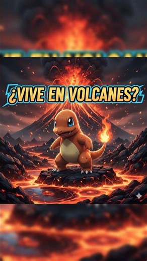 🔥 Does Charmander live in volcanoes? 😳🌋🔥 #pokemon #charmander #foryou