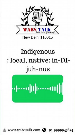 How to Pronounce Indigenous?
