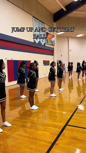 Jump up and get that ball. 🏀💛 #fyp #foryou #foryoupage #cheerlading #trending #vibes #cheer #cheeringteam #middlschoolcheer #middleschoolbasketball🏀 #middleschoolbasketball