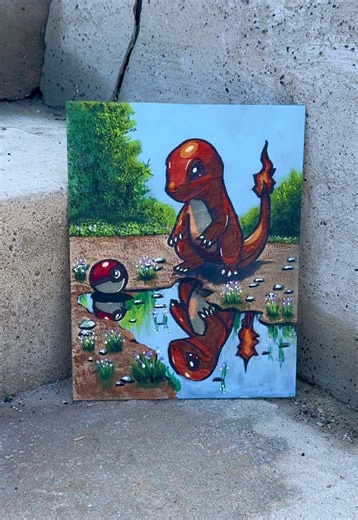 Charmander Art: Captivating Pokémon Painting