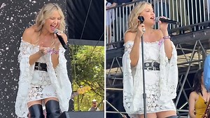 Kate Hudson performs at the 2025 BottleRock Music Festival