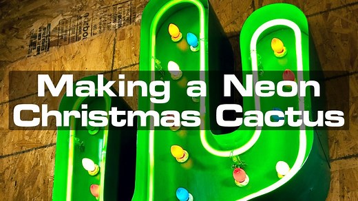 How to make a neon Christmas cactus that shines bright