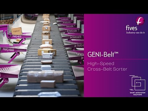 [Intralogistics] GENI-Belt™ High-Speed Cross-Belt Sorter