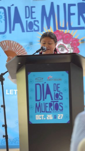 1.8K views · 55 reactions | The wonderful @the_erika_prosper reciting a poem that beautifully captivates Dia de los Muertos. We are honored to celebrate with you. To hear your stories, to learn from each other, to sing and dance, and remember that our loved ones are always with us.  Muertos Fest ️ 10/26 & 10/27  @hemisfair | Día de los Muertos at Hemisfair | Facebook